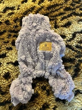 Xpupac Plush Lavender Pet Hoodie